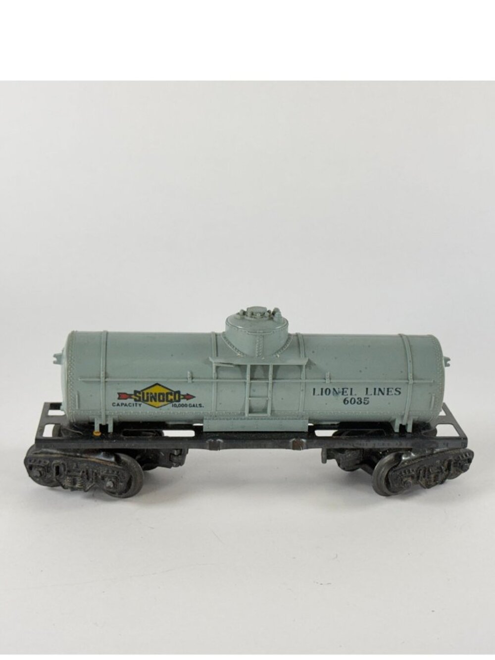 Vintage Lionel 6035 Sunoco Single Dome Tank Car O Gauge Postwar